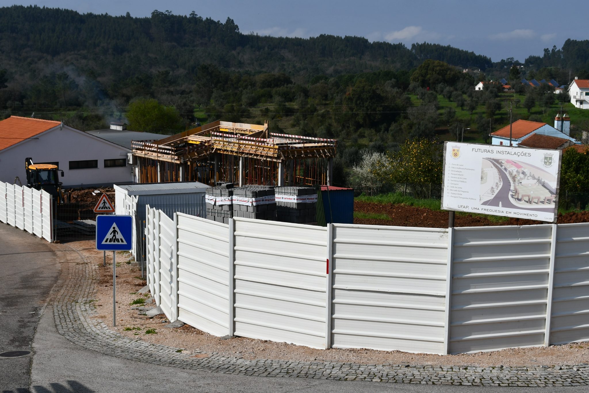 Inicio das obras na sede da União de Freguesias de Areias e Pias c